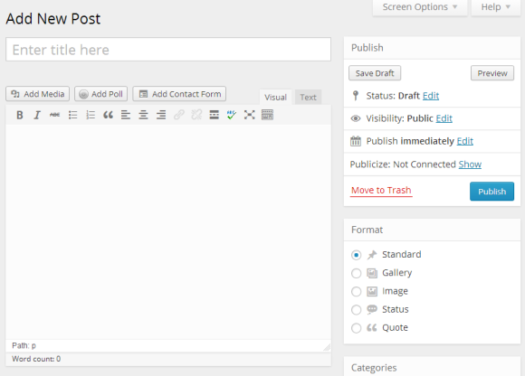 Adding Content to a WordPress Blog