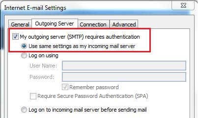 Configuring your email with site URL via cPanel on your Outlook