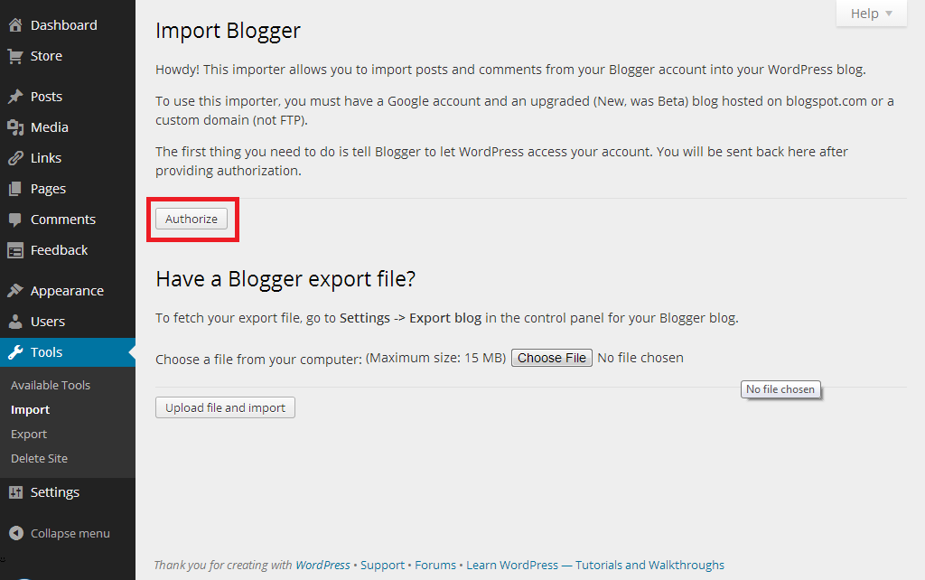 Migrating your Blog from Blogger to WordPress